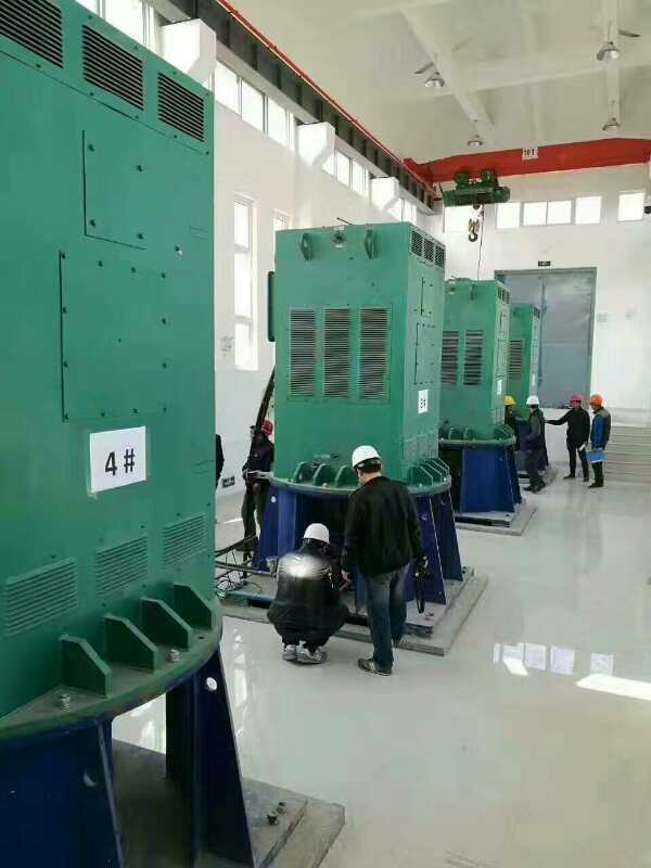 YKK4504-4/630KW某污水处理厂使用我厂的立式高压电机安装现场